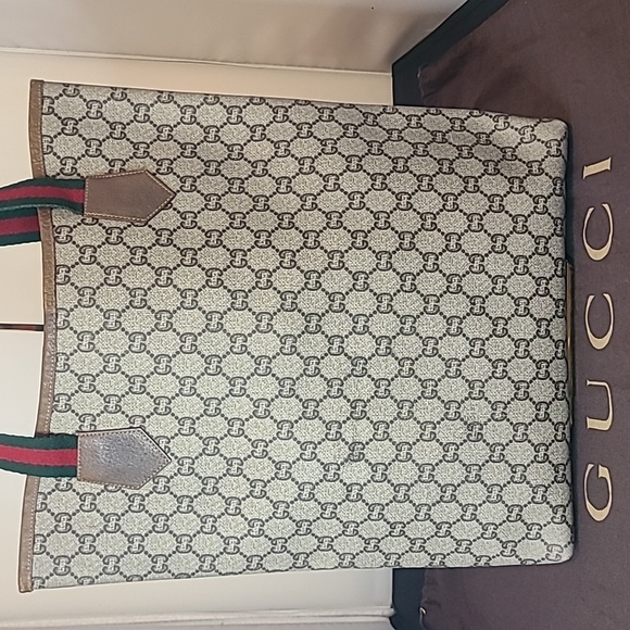 GUCCI PLUS VINTAGE 70’S WEB SHERRY TOTE FROM LIMITED RUN GUCCI PLUS COLLECTION - Picture 12 of 17